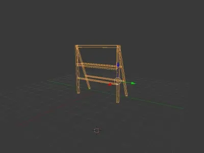 Small BillBoard - Low Poly Low-poly 3D model