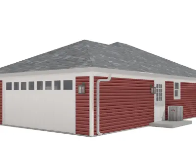 House-026 Low Poly 3D model