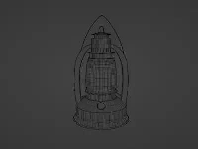 Simple Lantern Free low-poly 3D model