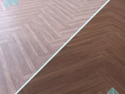 Parquet - Laminate - Wooden floor 2 in 1 Low-poly 3D model 91