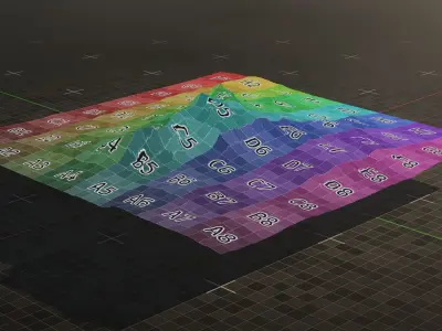 Tundra Mountain Terrain 2 3D model