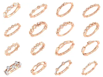 45 light wt band  3D Model Pack