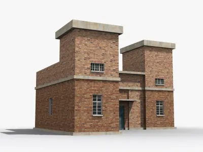 Factory xx2 Low-poly 3D model