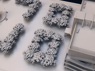 Anime School Building - 3D 3D model