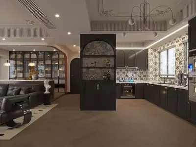 Living room  3D model 16