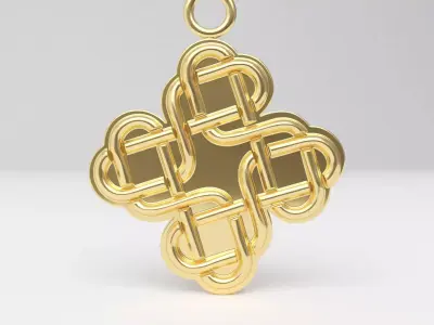 Celtic pendant 07 3D print model