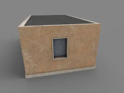 Favela Building 01 Low-poly 3D model