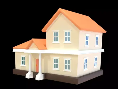 House  Low Poly 3D Model 3D model