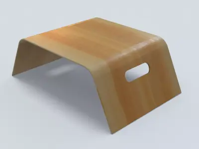 Bed Tray-Table Low-poly 3D model