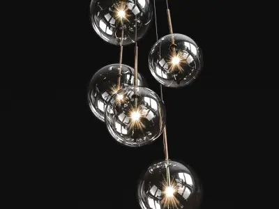 Chandelier Gallotti and Radice Bolle Solo 3D model