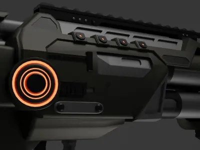 Sci Fi ShotGun S 2-8 3D model