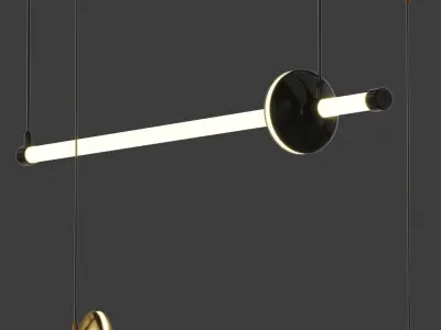 Sasaki Chandelier Low-poly 3D model