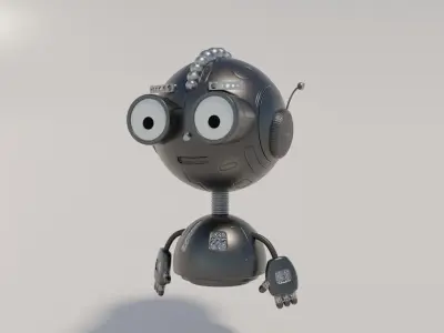 Punk Droid 3D model