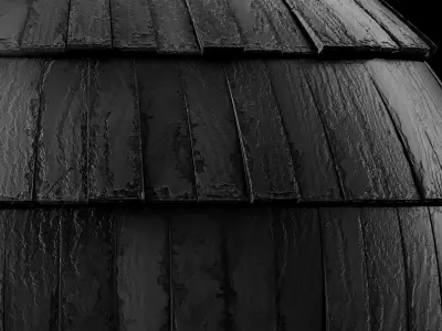 Roof Tile Materials 41- Wood Roofing By 3 color Pbr 4k Texture