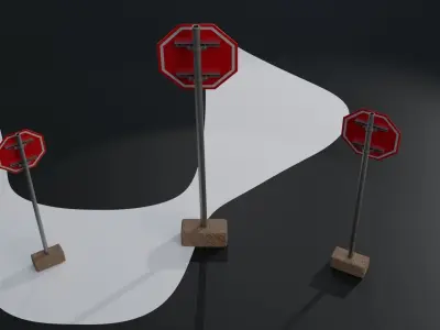 Stop Sign 3D model