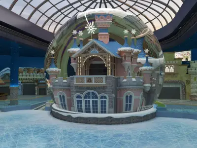 Ice Skating venue 3D model