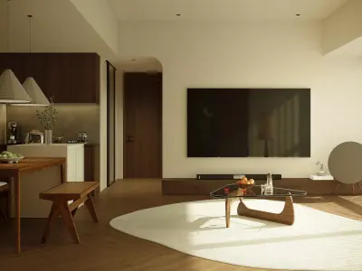 Apartment Interior Scene 3D model