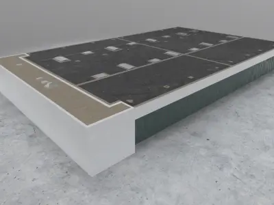 EDDB Technical Building 6 Low-poly 3D model