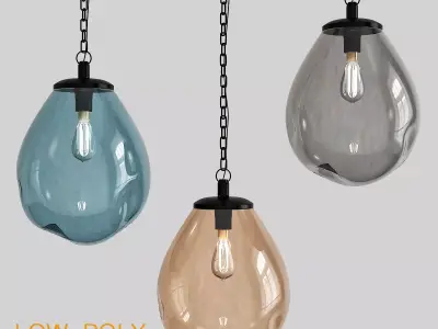 Nubia chandelier 3d model Low-poly 3D model