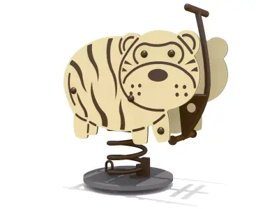 Tiger Rider Playground Low-poly 3D model