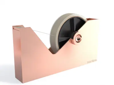 TomDixon Copper Office Accessories Free 3D model