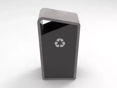 Mesa Waste Basket Low-poly 3D model