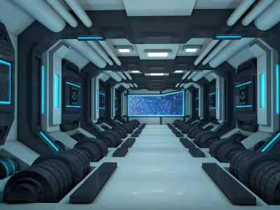 Sci fi Interior 3D model 68