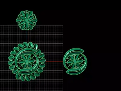 Pendant Set 10 3D print model buy