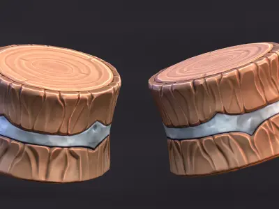 Stylized Tombstones 3D model