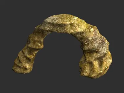 Small Arch - Lichen Low-poly 3D model