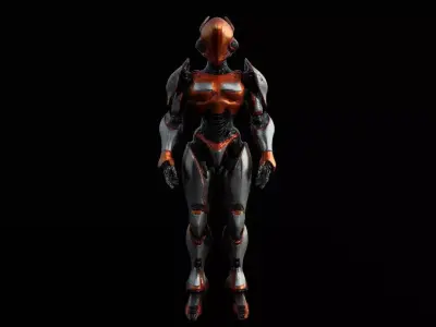 Robots Pack 2 Low-poly 3D model