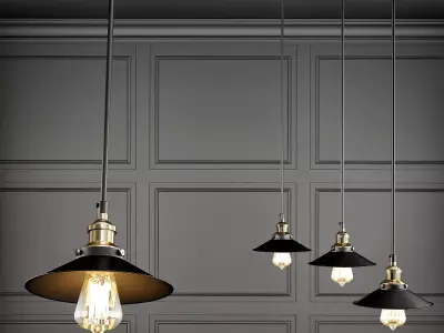 Loft Cone Pendant 22 3D model