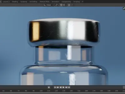COVID19 Vaccine bottle 3D model