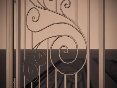 Bronze Gate 3D model