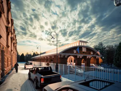 Train station 3D model