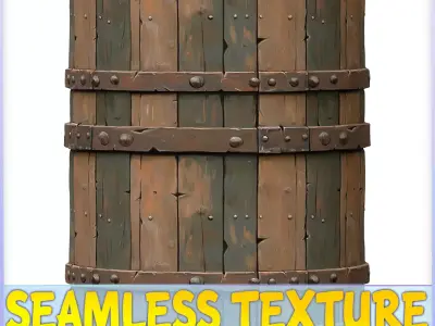 Stylized Wood Seamless Texture Texture 9