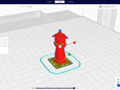 medieval urban stone lantern 4 3D print model