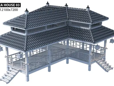 TRADITIONAL TEA HOUSE 03 3D model