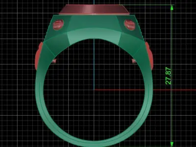 Jewelry ring 443 3D print model