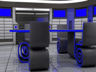 Sci Fi Meeting Room 3D model