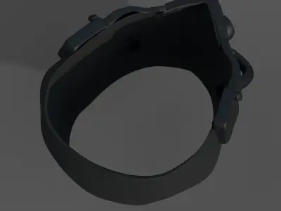 Gas mask respirator scifi futuristic 3d  Low-poly 3D model 39
