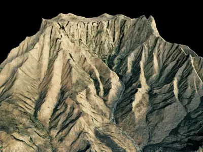 Tugela Falls 3d model terrain 3D model