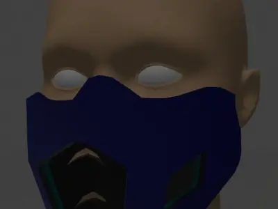 Subzero Mask Lowpoly Low-poly 3D model