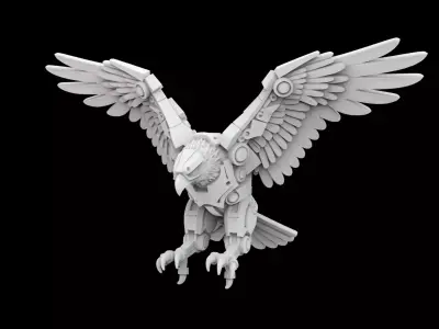 Mech Eagle Model 3D Print 3D print model purchase