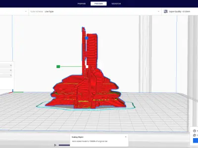 sci-fi military buildings  3D print model