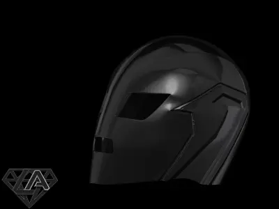 SCI-FI Biomech DJ helmet 3D print model
