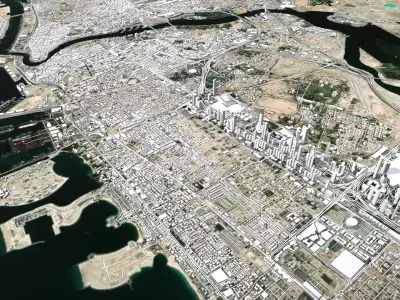 Cityscape Dubai United Arab Emirates 3D model