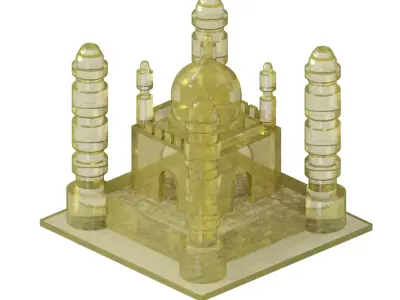 Transparent Cartoon Palace 3D model