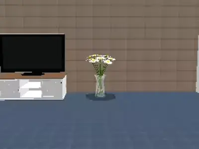 Small room Low-poly 3D model