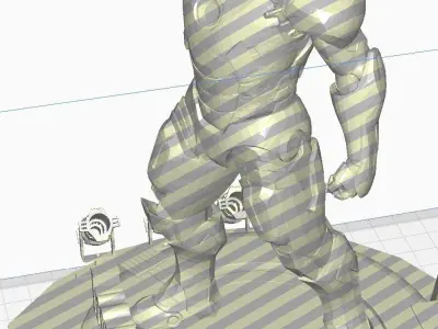 Iron Man with Led Spot STL Format 3D model